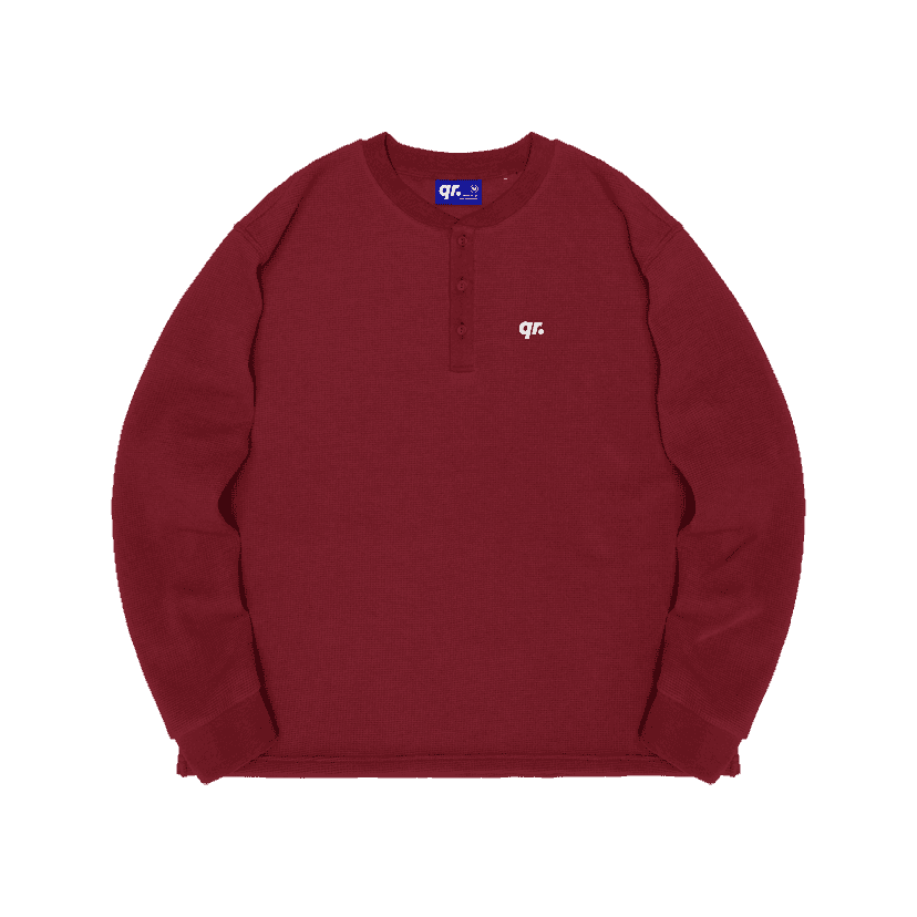 жемпір waffle basic qrd қою қызыл