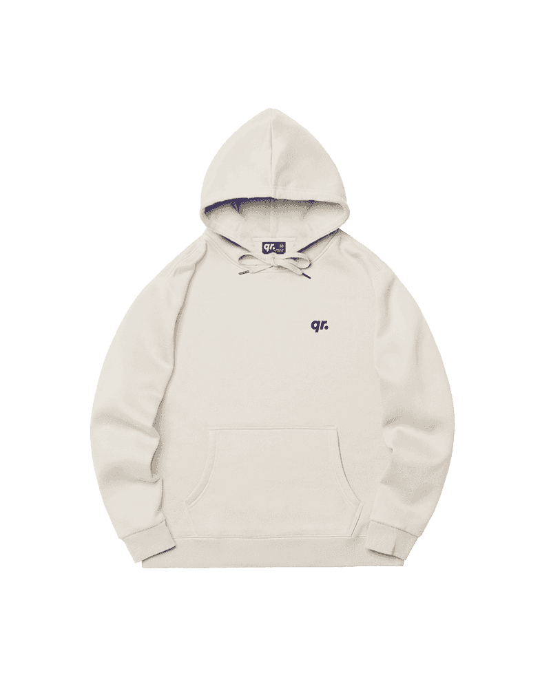 HOODIE BASIC QRD WHITE