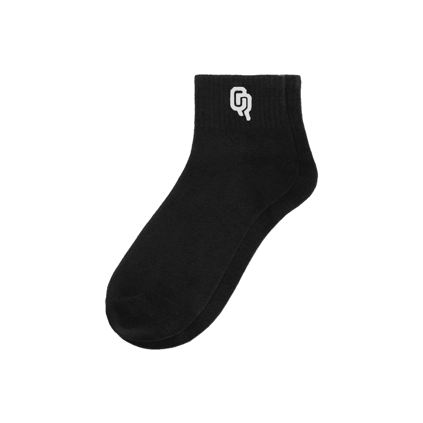 short socks QR black