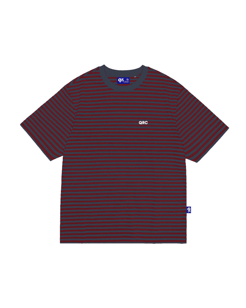 ФУТБОЛКА STRIPED ҚОЮ КӨК-ҚОЮ ҚЫЗЫЛ