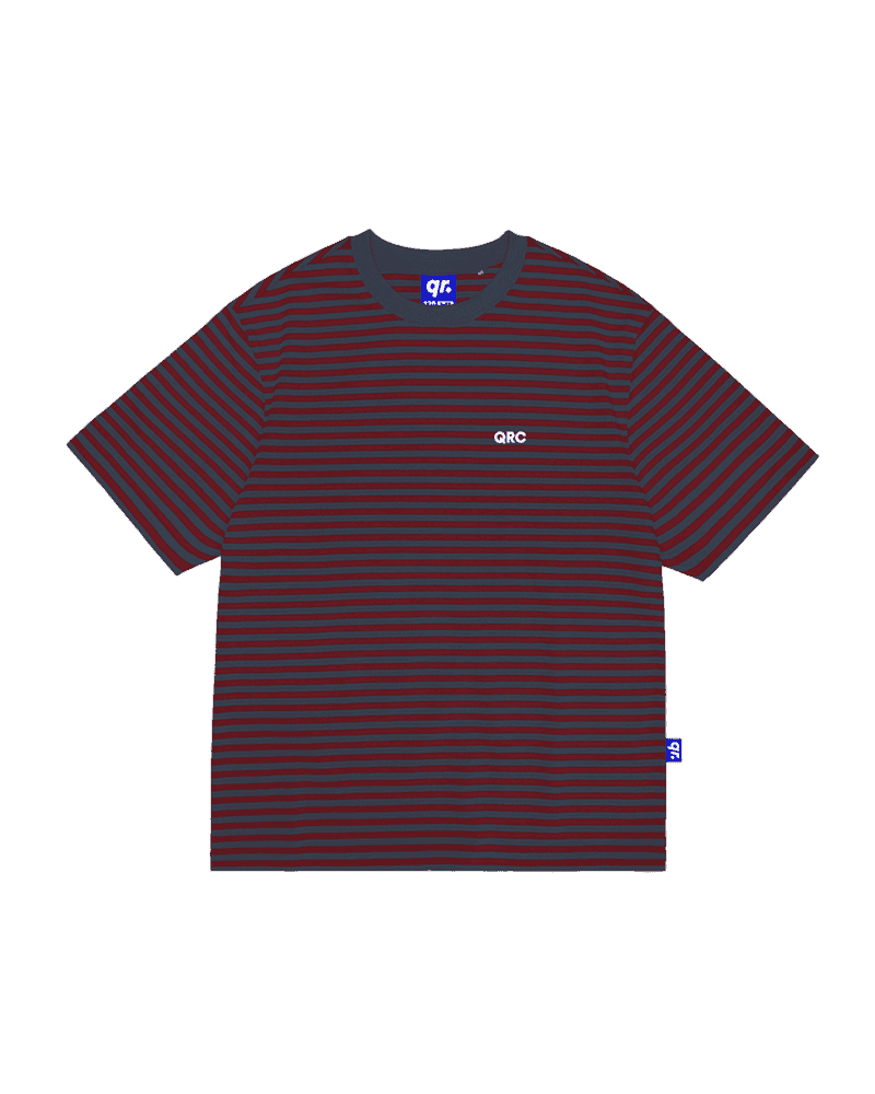 ФУТБОЛКА БАЛА STRIPED ҚОЮ КӨК-ҚОЮ ҚЫЗЫЛ