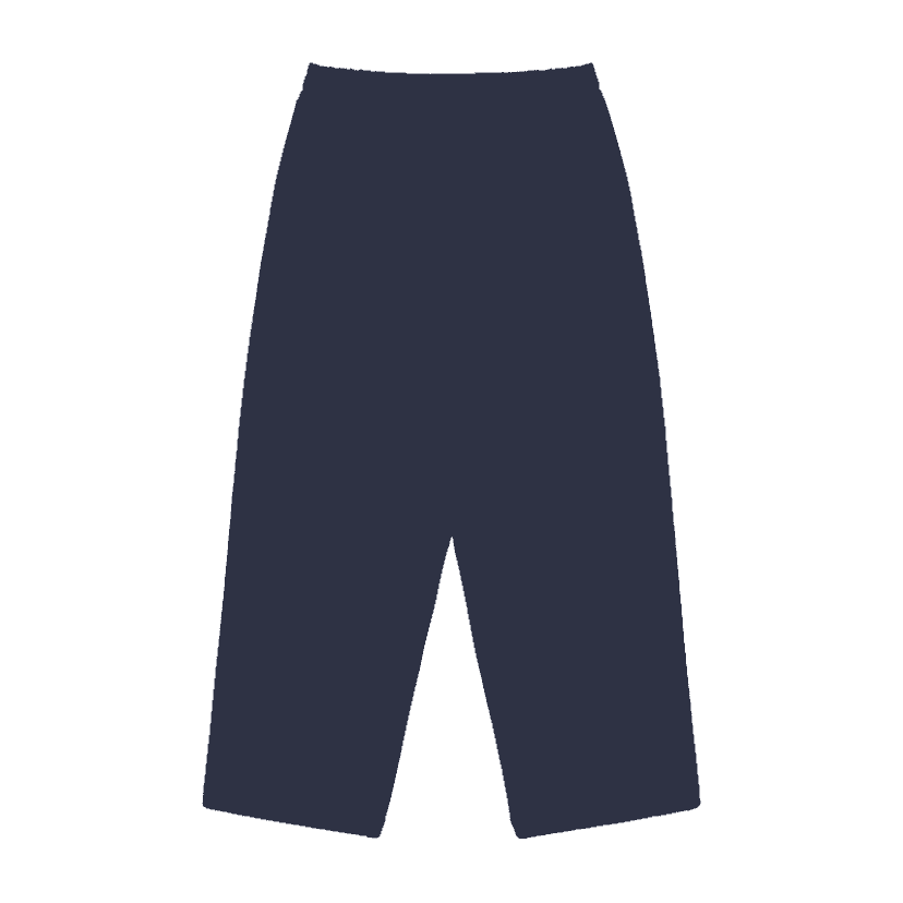 шалбар sweat basic қою көк