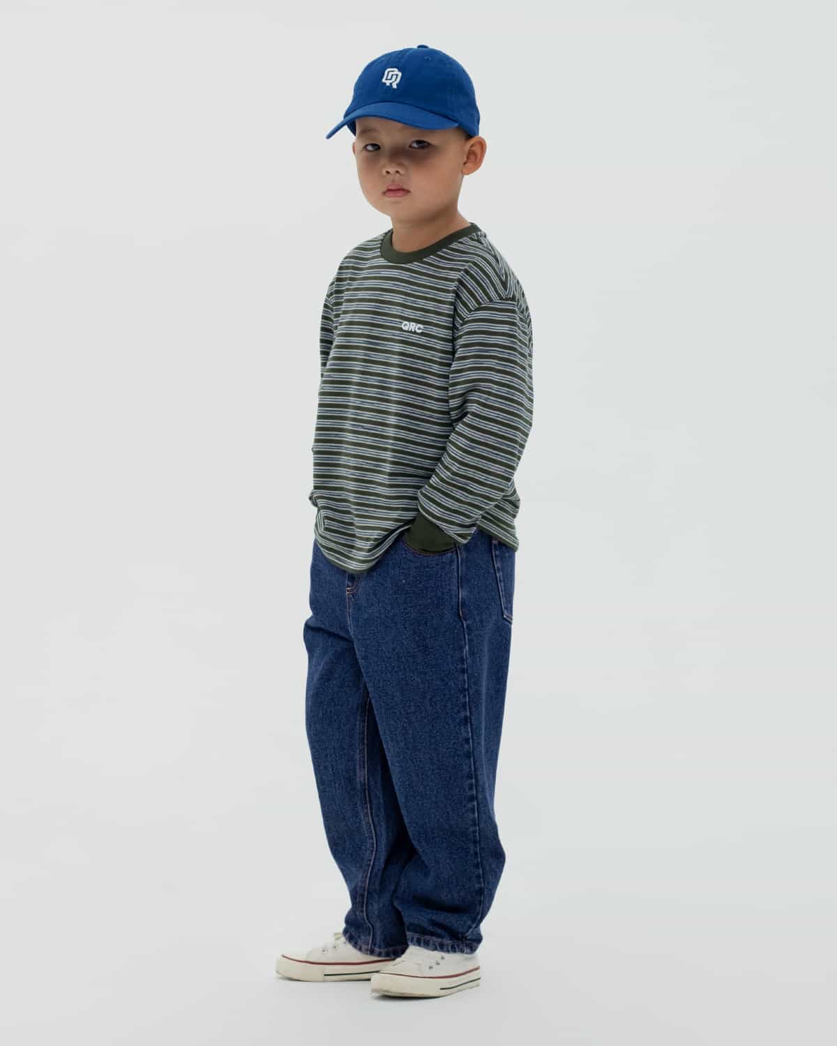 ls бала футболка striped хаки