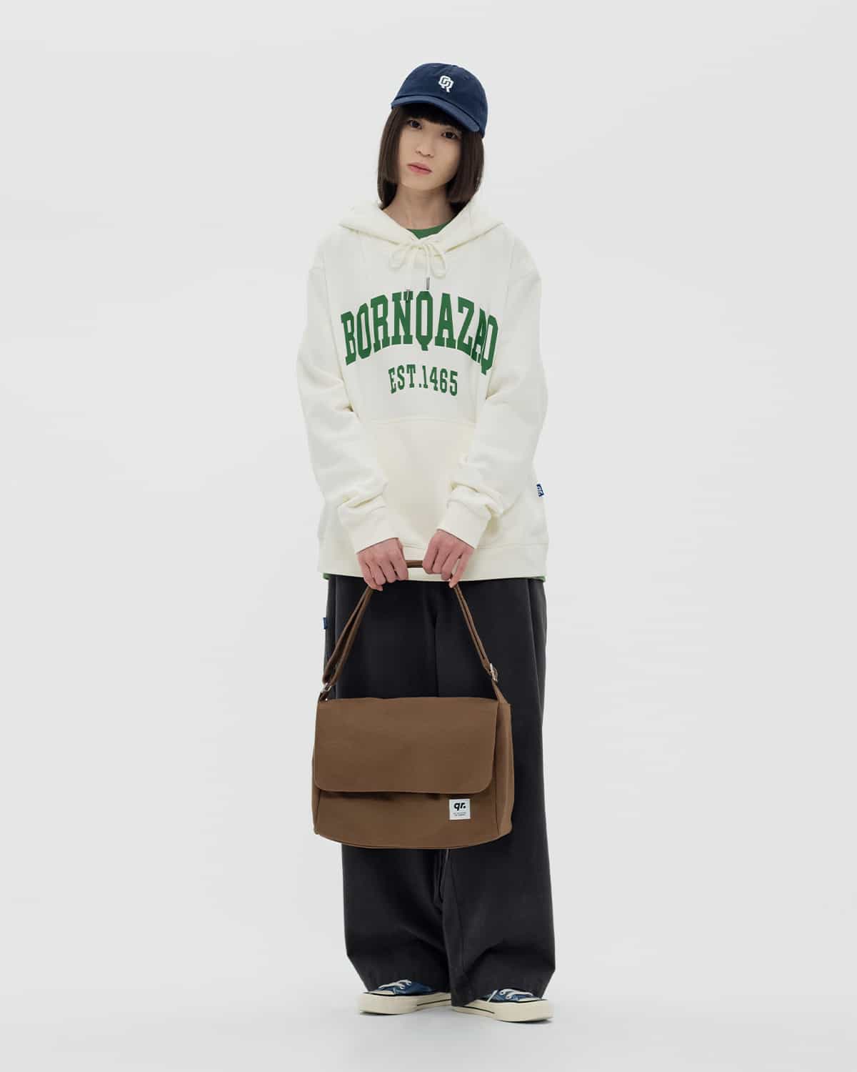 HOODIE BORN QAZAQ WHITE