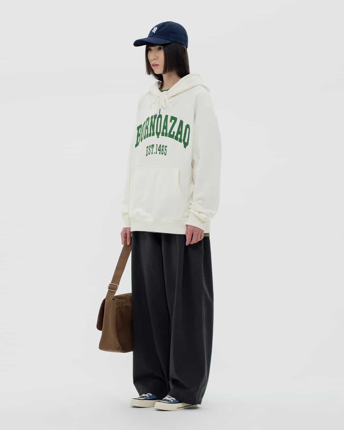 HOODIE BORN QAZAQ WHITE