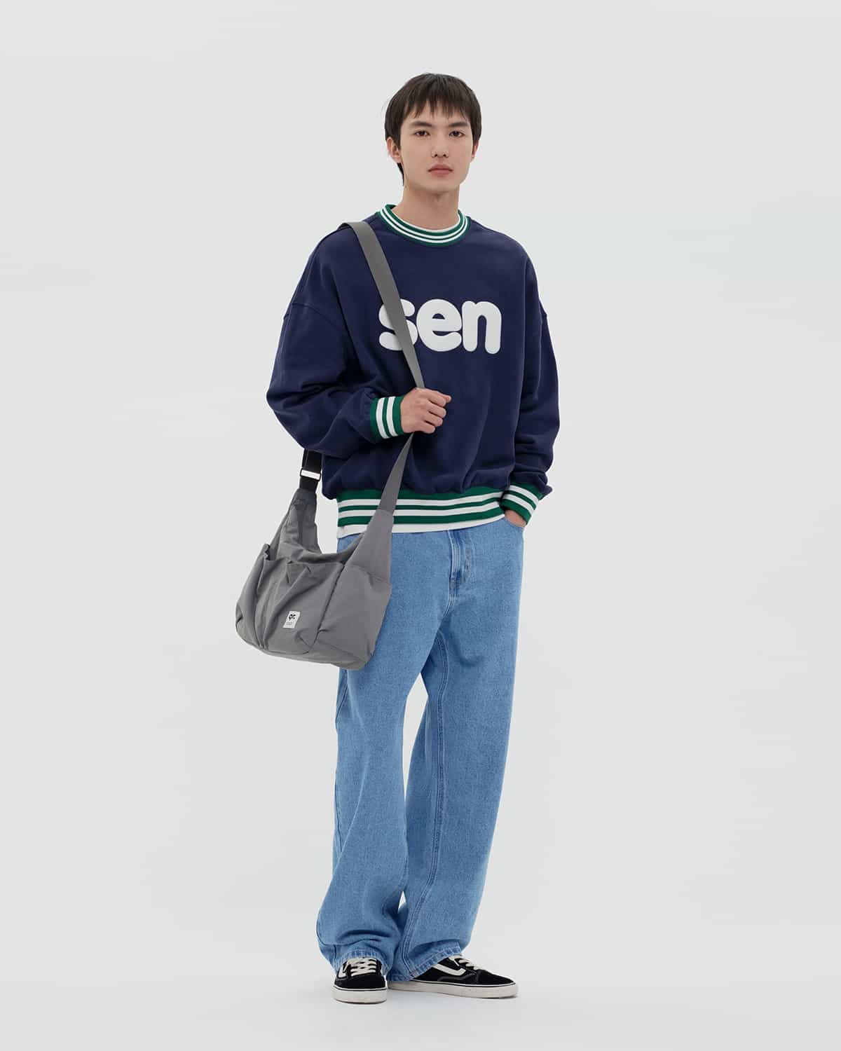 СВИТШОТ OVERFIT SEN ҚОЮ КӨК