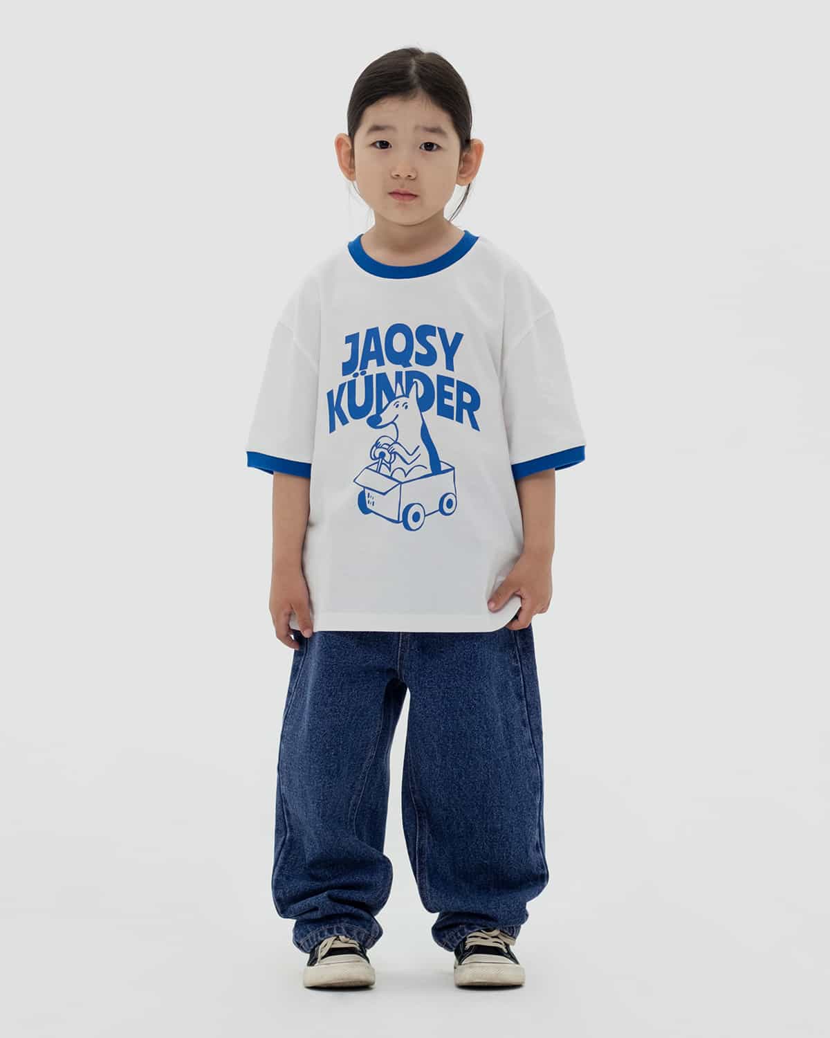 KIDS T-SHIRT 2COLOR KUNDER WHITE