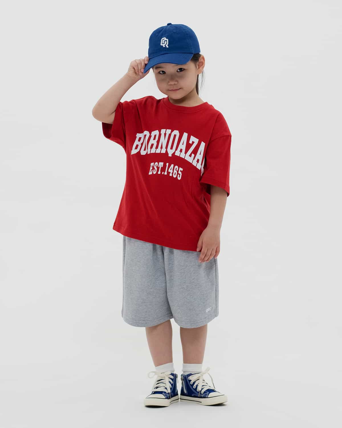 KIDS T-SHIRT BORN QAZAQ RED