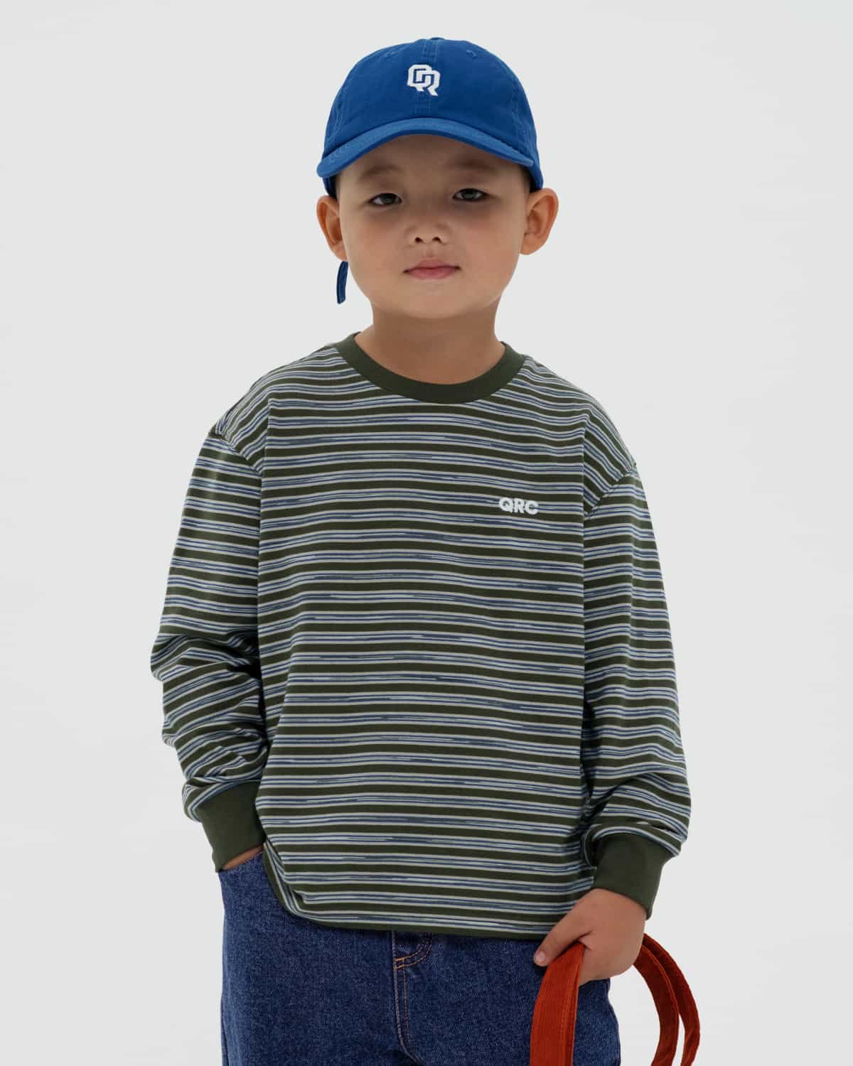 ls бала футболка striped хаки