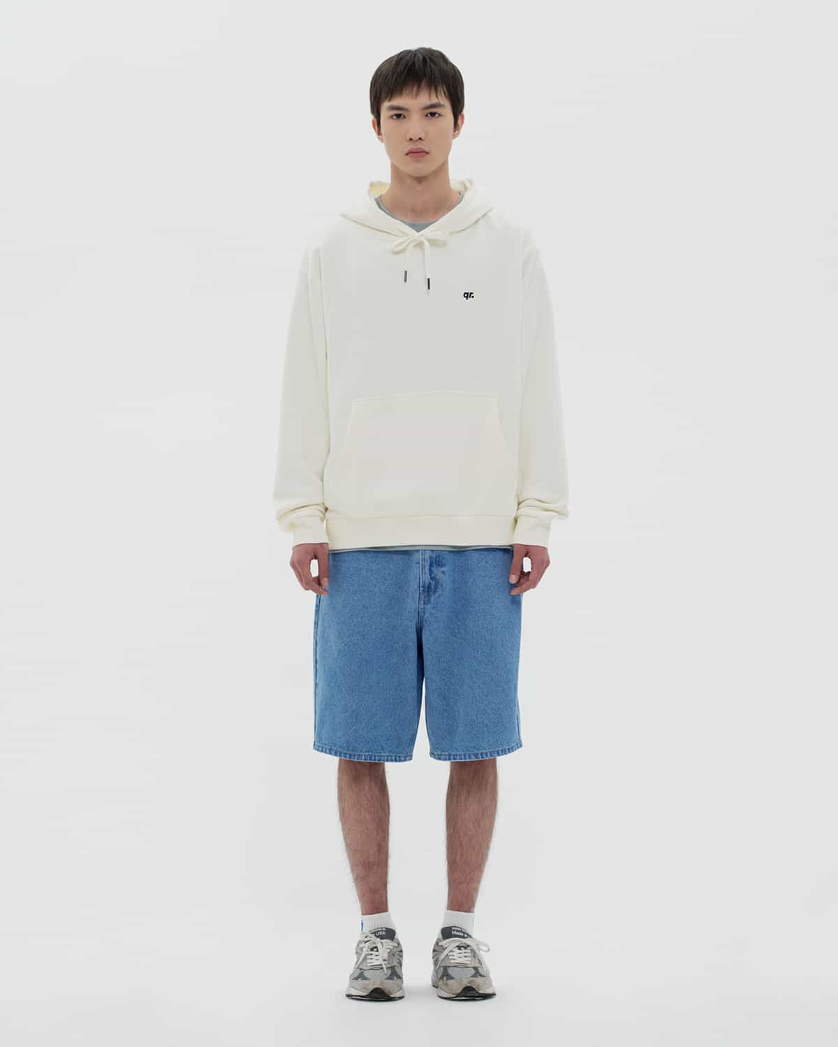 HOODIE BASIC QRD WHITE