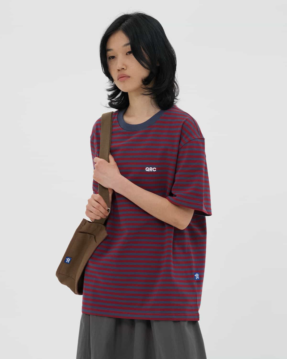 ФУТБОЛКА STRIPED ҚОЮ КӨК-ҚОЮ ҚЫЗЫЛ