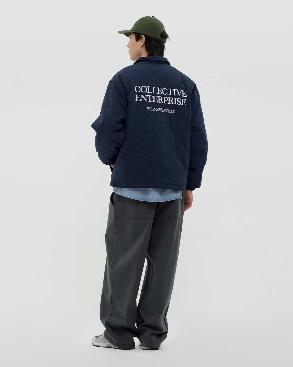 күрте quilted қою көк