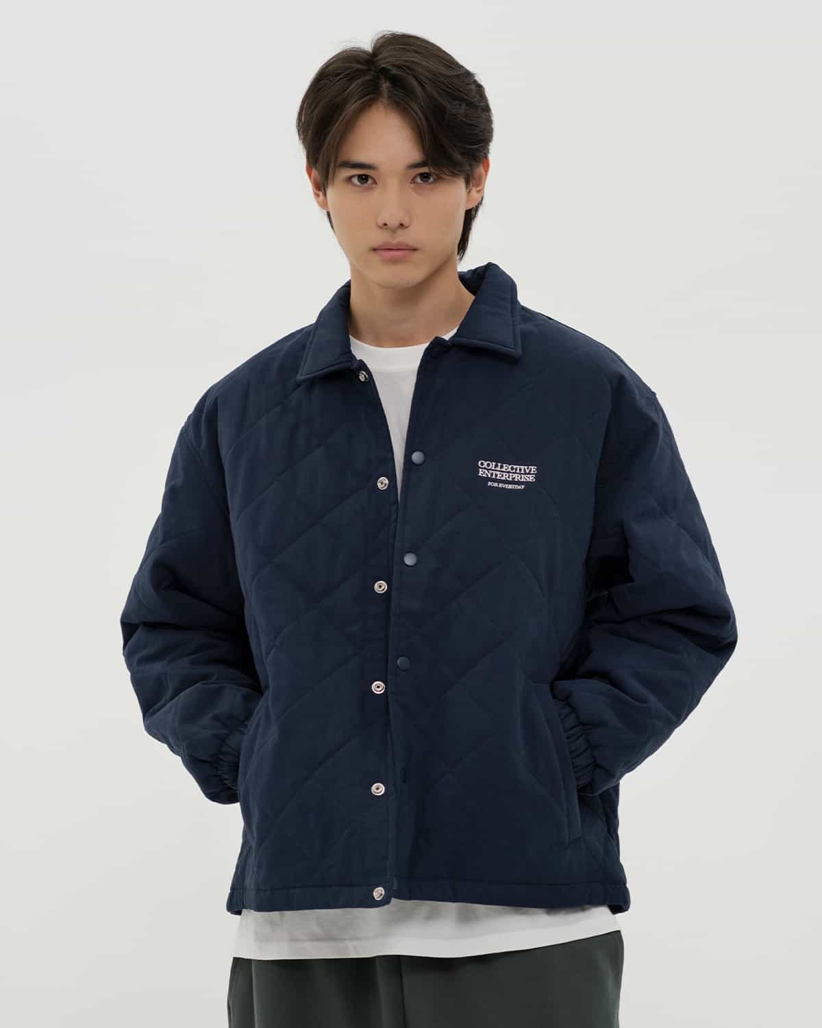 күрте quilted қою көк