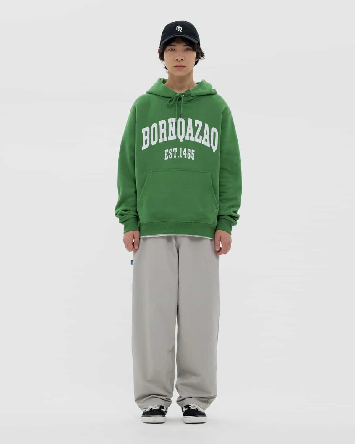 HOODIE BORN QAZAQ GREEN