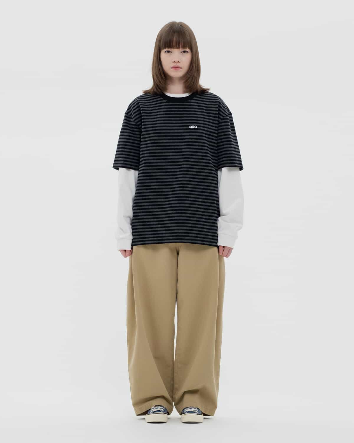 ФУТБОЛКА STRIPED ҚАРА-СҰР