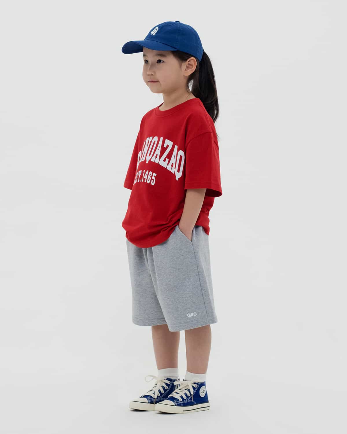 KIDS T-SHIRT BORN QAZAQ RED