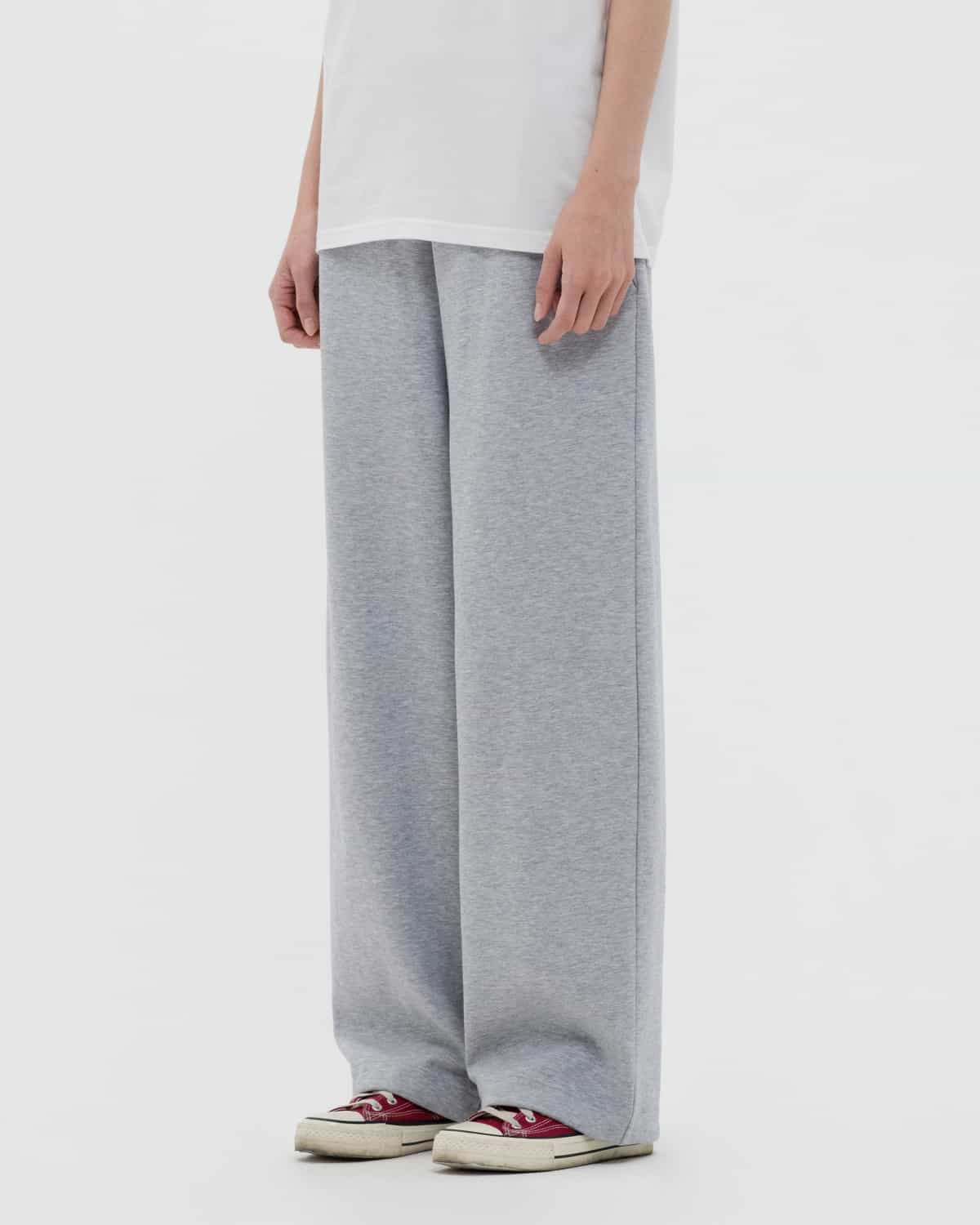 шалбар sweat basic сұр меланж
