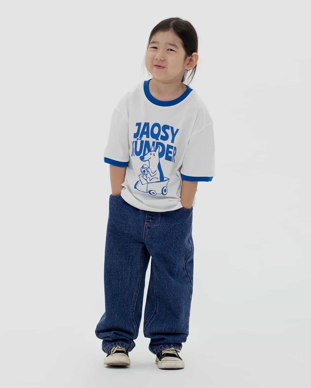 KIDS T-SHIRT 2COLOR KUNDER WHITE