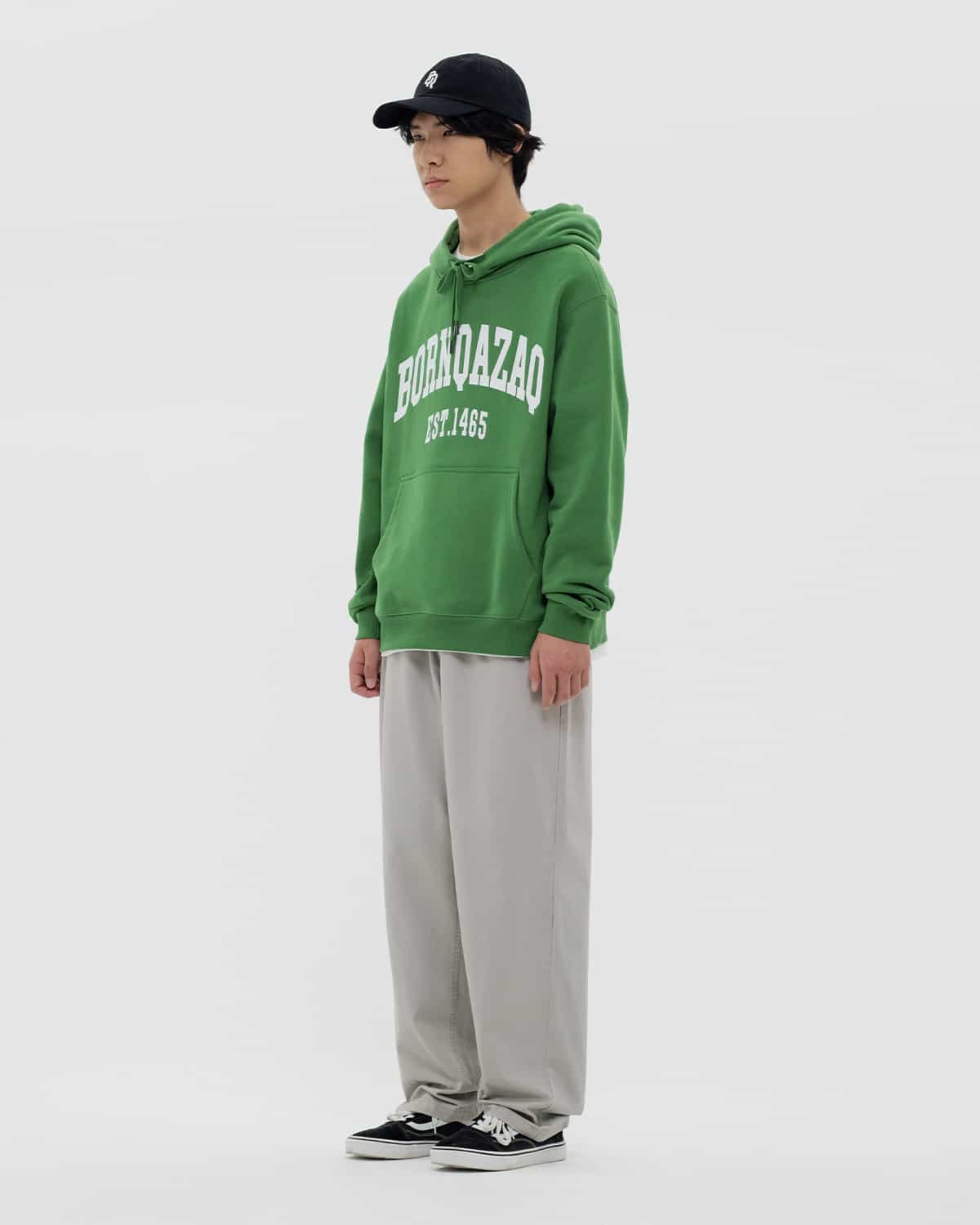 HOODIE BORN QAZAQ GREEN