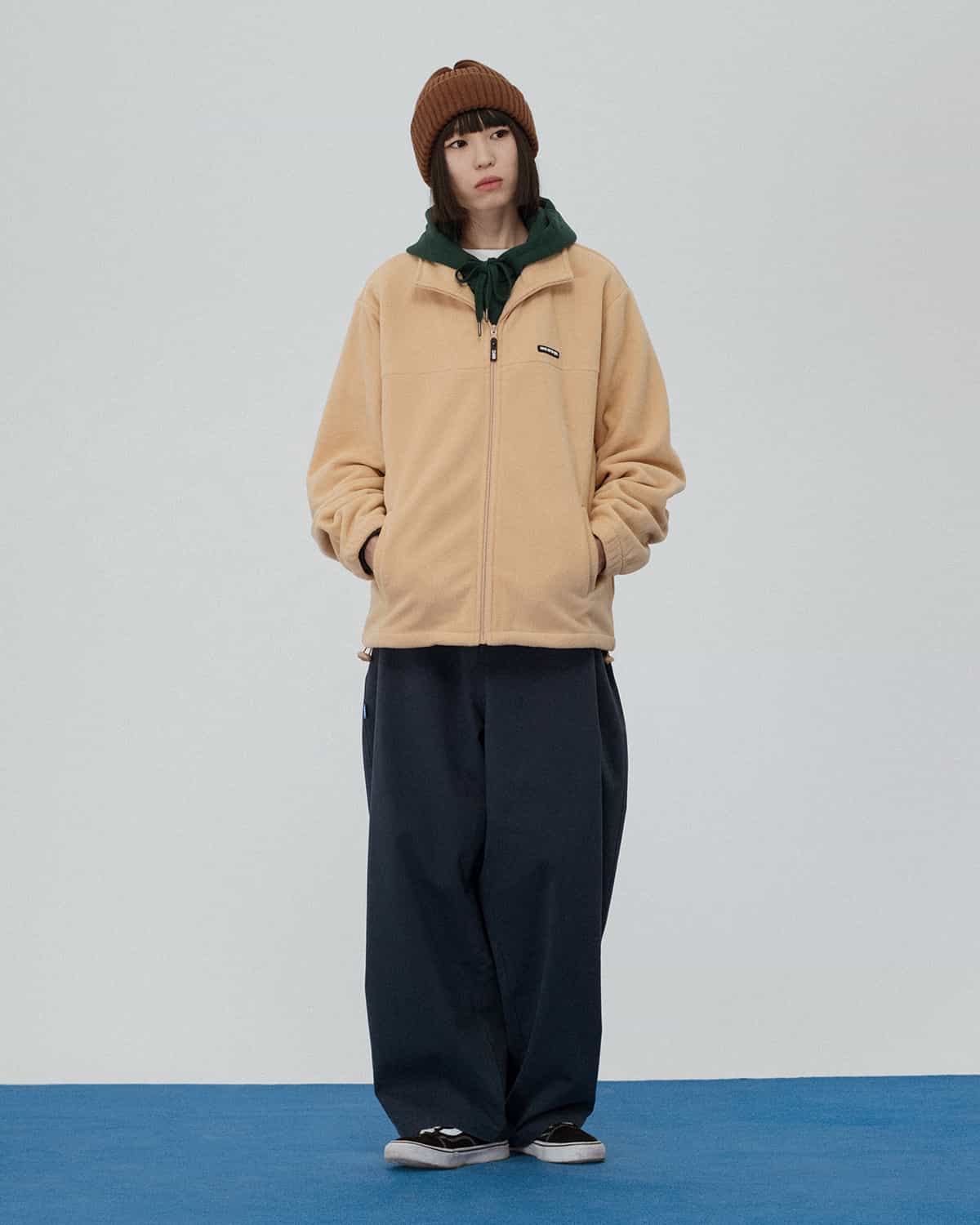 fleece jacket beige