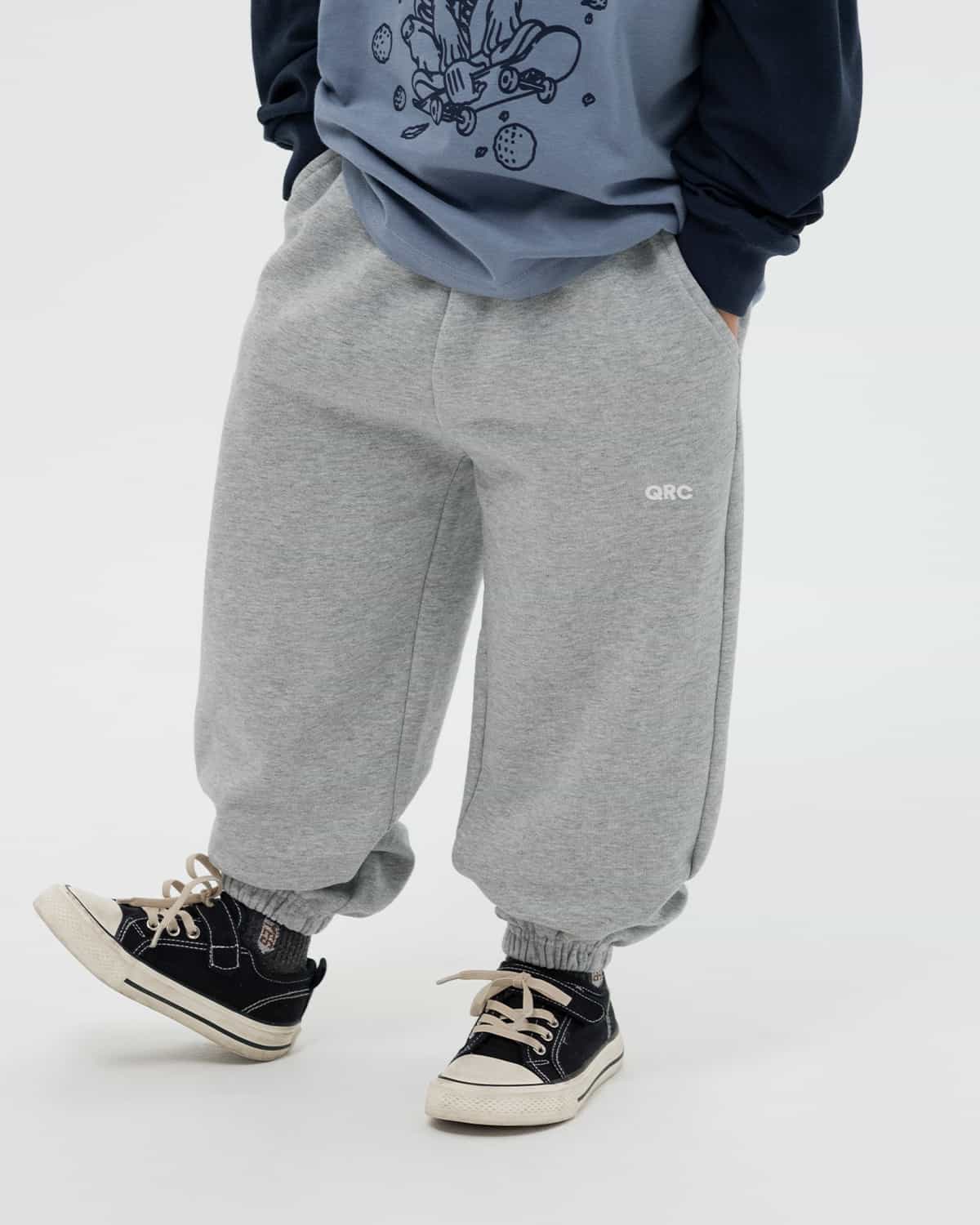 шалбар jogger basic qrc сұр меланж