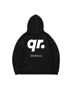 ТОЛСТОВКА QR DOT ЧЁРНАЯ