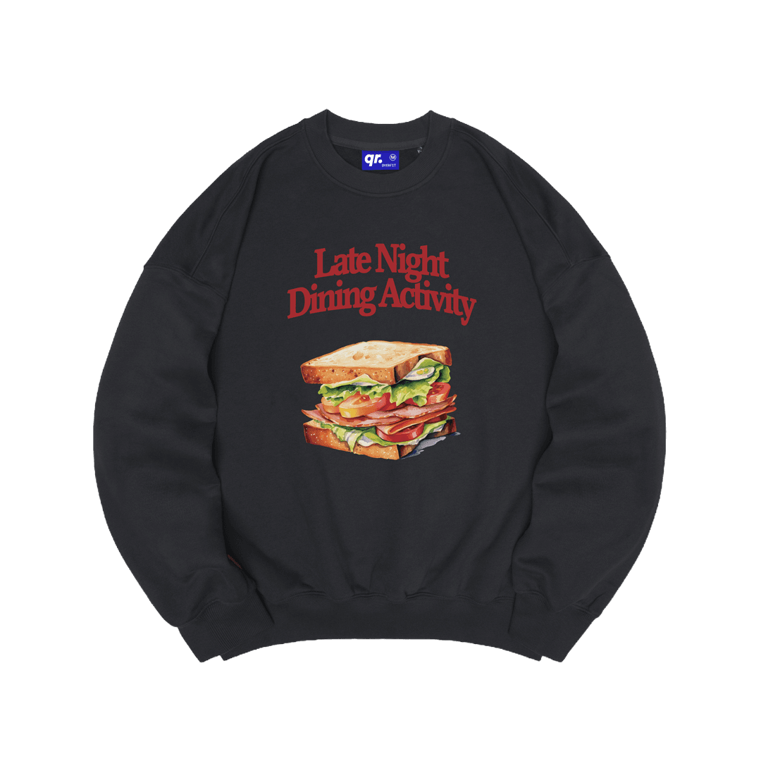 СВИТШОТ OVER SANDWICH АНТРАЦИТ 