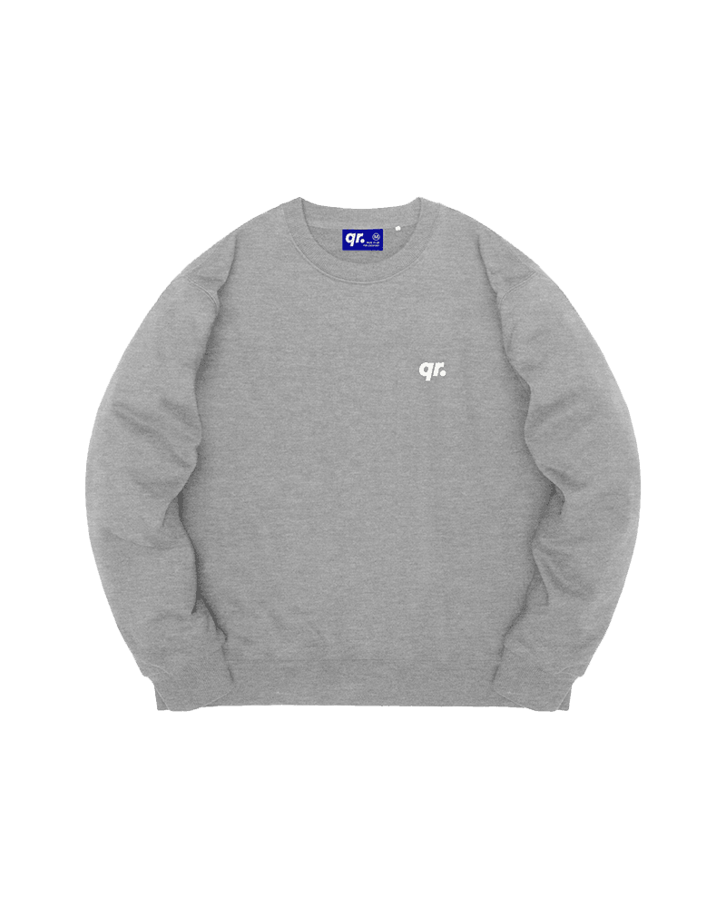 СВИТШОТ BASIC QRD СЕРЫЙ МЕЛАНЖ