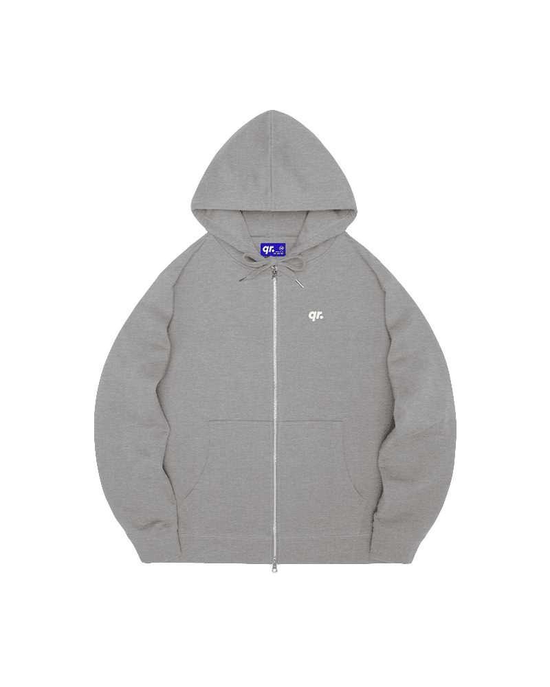ЗИППЕР ХУДИ BASIC FW25 СЕРЫЙ МЕЛАНЖ