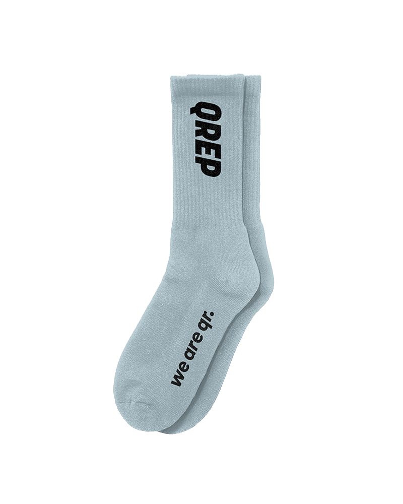 НОСКИ ДЛИННЫЕ СЕРО-ГОЛУБЫЕ QREP