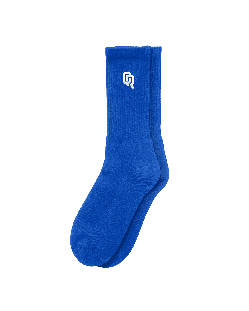 Носки длинные синие QR22