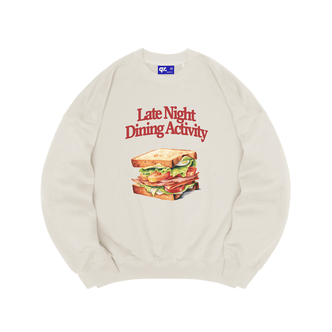 СВИТШОТ OVER SANDWICH БЕЛЫЙ