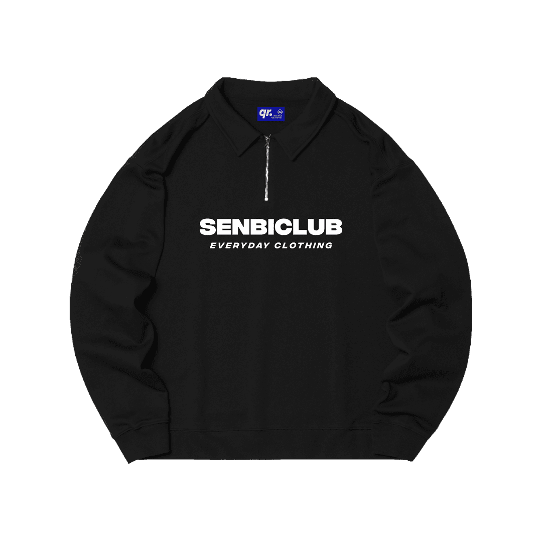 СВИТШОТ POLO SENBICLUB ЧЁРНЫЙ