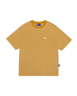 T-SHIRT STRIPED MUSTARD YELLOW